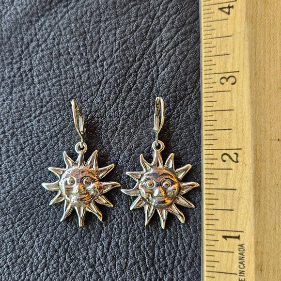 Sterling Silver Sunshine Earrings - Picture 4 of 5